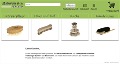 Desktop Screenshot of naturbuersten-versand.de